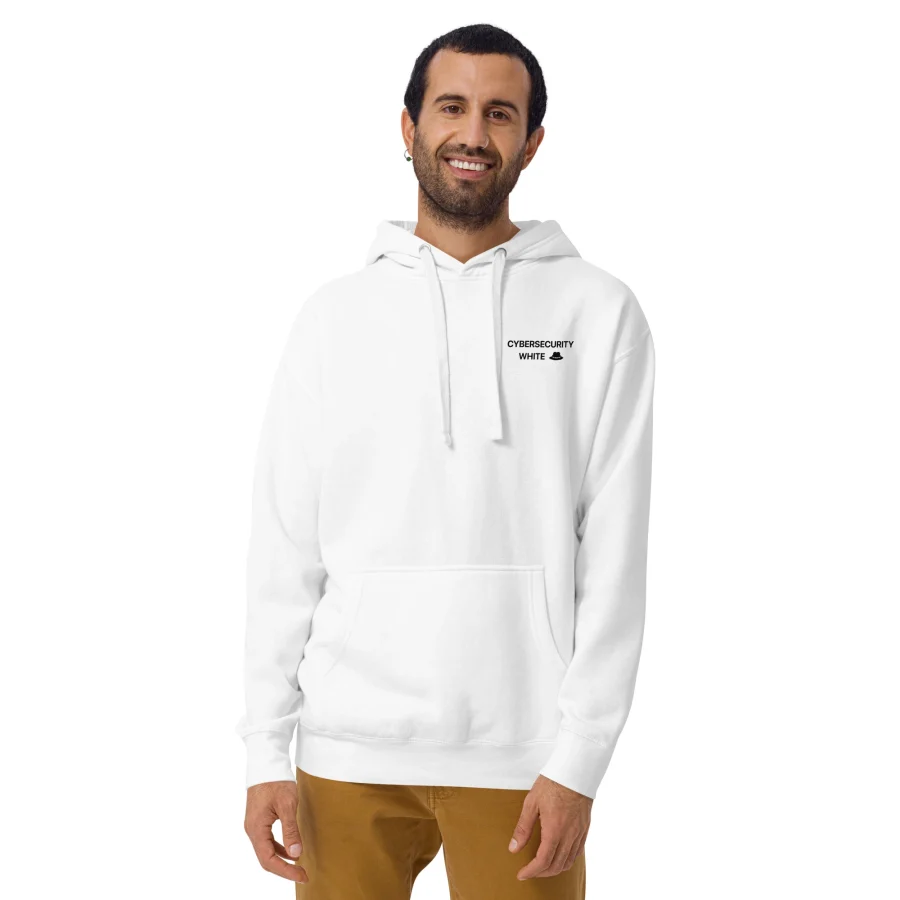 Cybersecurity White Hat White Hoodie