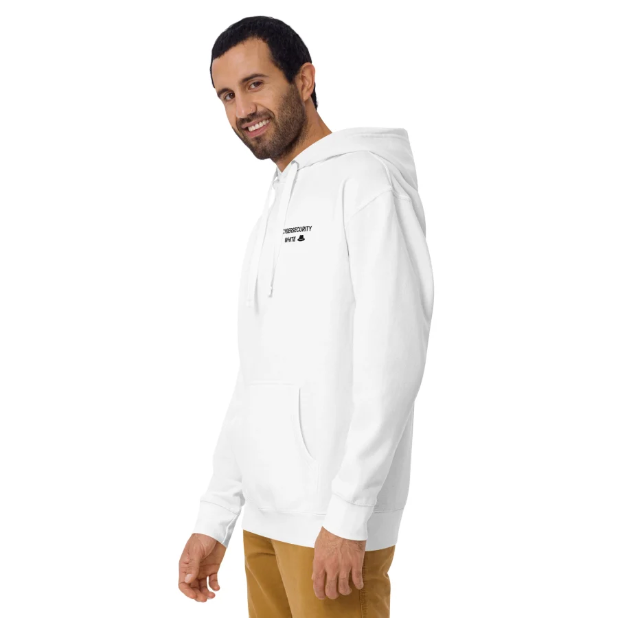 Cybersecurity White Hat White Hoodie