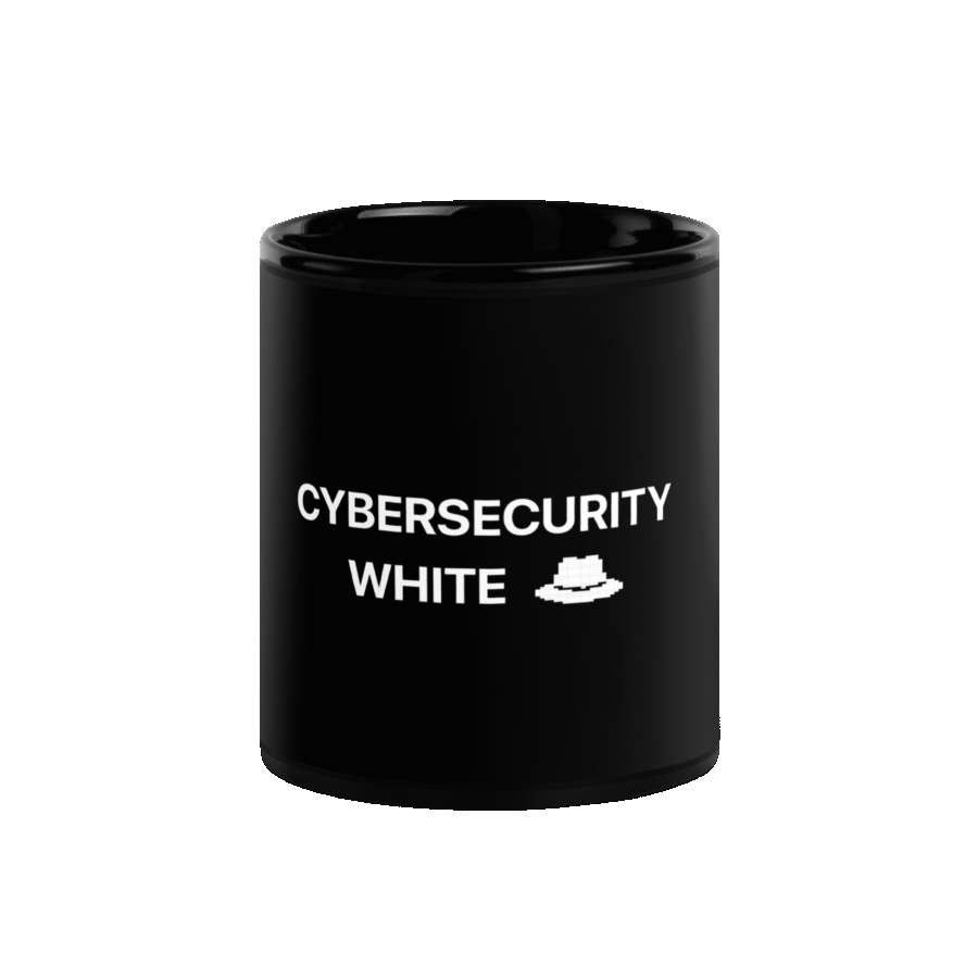 Cybersecurity White Hat Black Mug