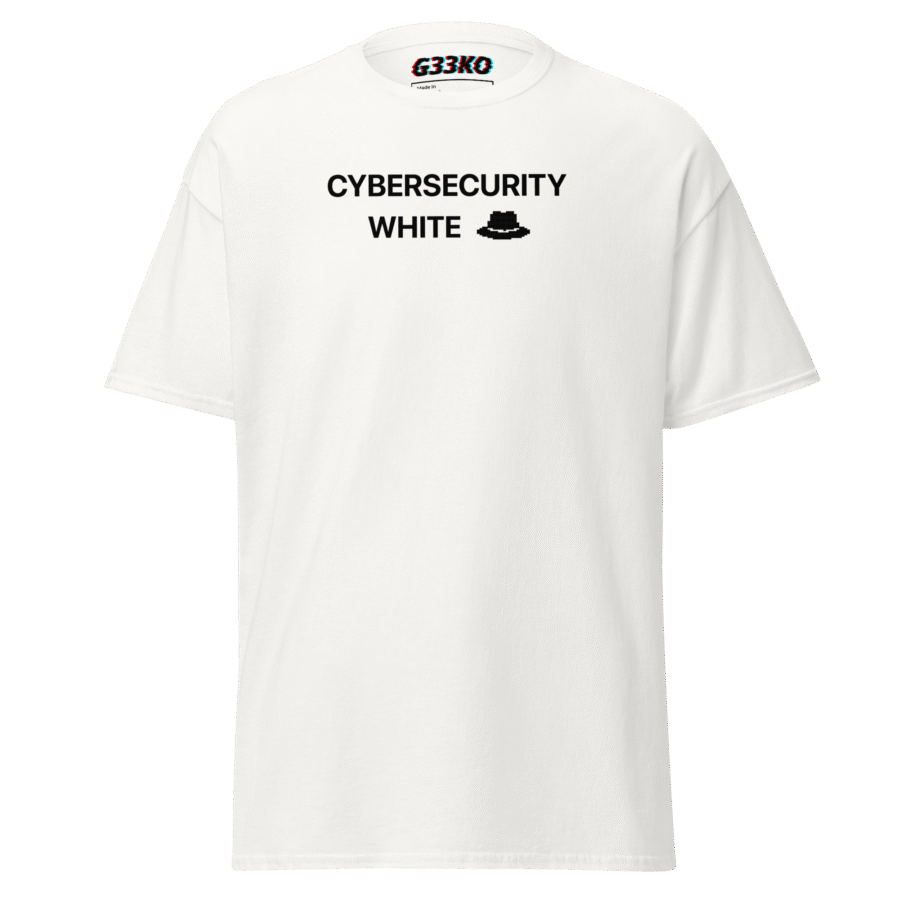 Cybersecurity White Hat Tshirt